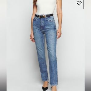 Reformation Cynthia High Rise Jeans. Size 27